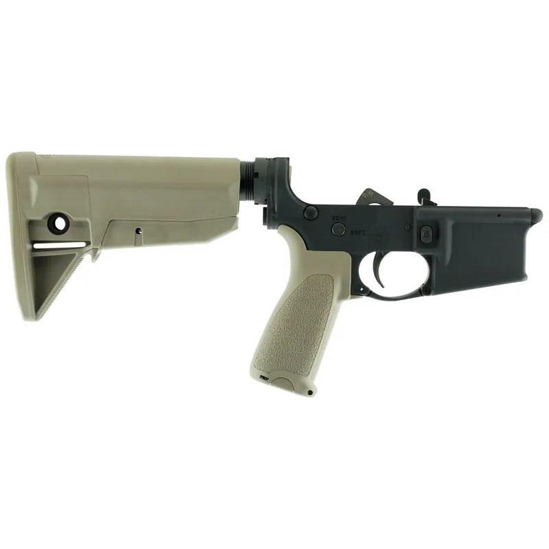 BCM LRGSTKMOD0FDE BCM Lower MOD 0 Multi-Caliber 7075-T6 Aluminum Black Cerakote Synthetic Flat Dark Earth Pistol Grip & Stock for AR-Platform