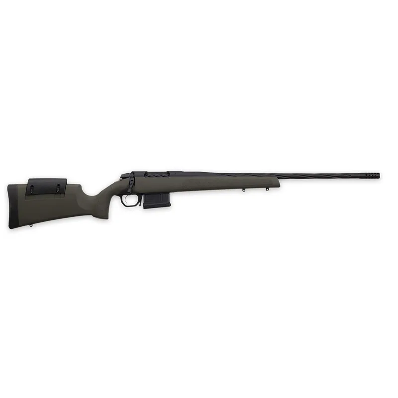 Weatherby 3WRXP65RWR6B 307 Range XP 6.5 Wthby RPM 5+1 24" Fluted Barrel, Black Barrel/Rec, OD Green Synthetic Stock with Adj. Cheek Rest, Accubrake Muzzle Brake, TriggerTech Trigger