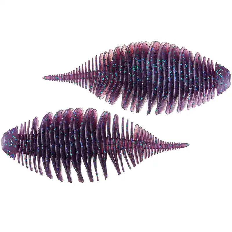 Geecrack Bellows Gill Creature Bait 5.8" 3 Pack Electric Grape
