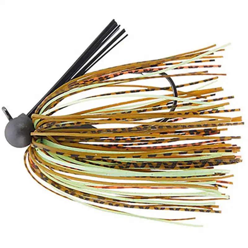 Queen Tackle Tungsten Finesse Peanut Football Jig 3/8 Oz Hot Mess