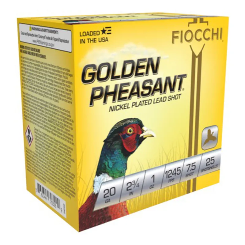 Fiocchi Golden Pheasant - 20ga 7.5 25 Rounds