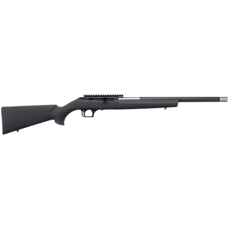 Magnum Research SBA22WMH Magnum Lite Straight Bolt 22 WMR 9+1 19" Black Threaded Barrel, Black Anodized Aluminum Receiver w/Picatinny Rail, Black Hogue OverMolded Polymer Stock