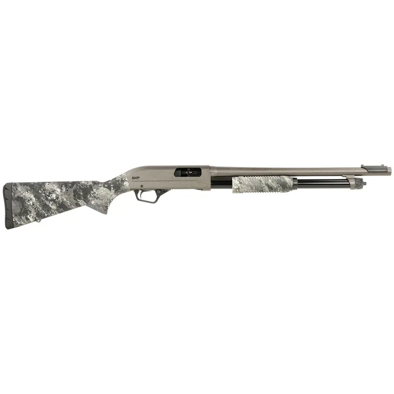 Winchester Repeating Arms 512450695 SXP Hybrid Defender 20 Gauge 3" Chamber 5+1 (2.75") 18", Gray Barrel/Rec, TrueTimber Midnight Synthetic Furniture, Fiber Optic Front