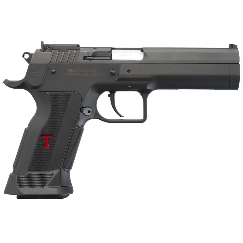 Tanfoglio IFG TFSTOCK3P10 Stock III Full Size 10mm Auto 13+1, Black Polygonal Rifled Barrel, Black Serrated Slide, Black Polymer Frame w/Beavertail, Black Polymer Grip