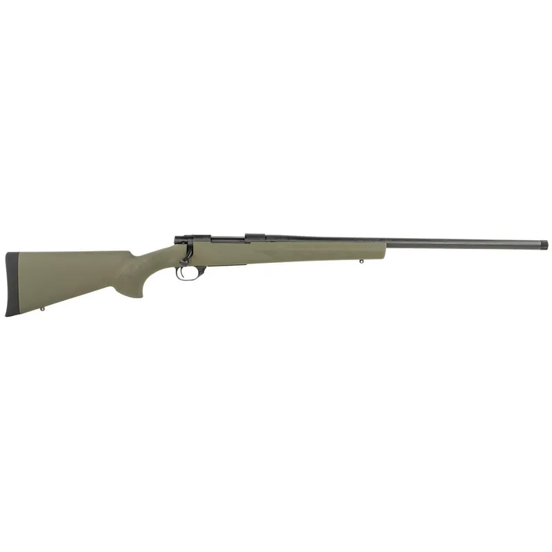 Howa HGR72503 1500 Hogue 6.5 Creedmoor 4+1 24" Blued Heavy Barrel, Blued Steel Receiver, Green Hogue OverMolded Synthetic Stock