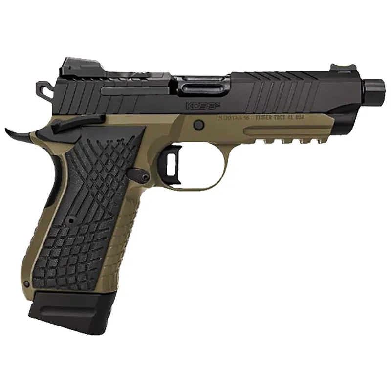 Kimber Mfg.,inc 3100023 KDS9C TFS 9mm 15+1 18+1 4.60" FDE/Black Front and Rear Serrations Stainless Steel G-10 Grip