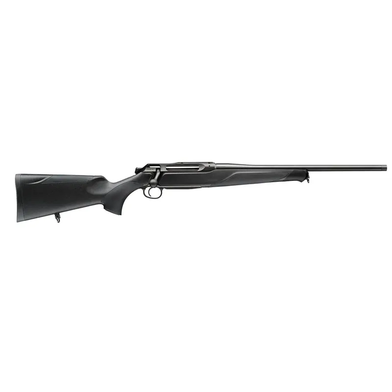 Sauer 80117632 505 XT Full Size 30-06 Springfield 3+1 22" Titanium Gray Threaded Barrel, Saddle Mount Steel Receiver, Black Fixed Synthetic Stock