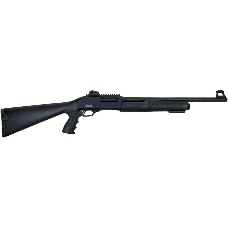 Citadel FRPAT1220 CDA Force Tactical Pump 12 Gauge 3+1 3" 20" Barrel, Steel Receiver, Matte Black Metal Finish, Optics Ready Picatinny Rail, Synthetic Pistol Grip Stock