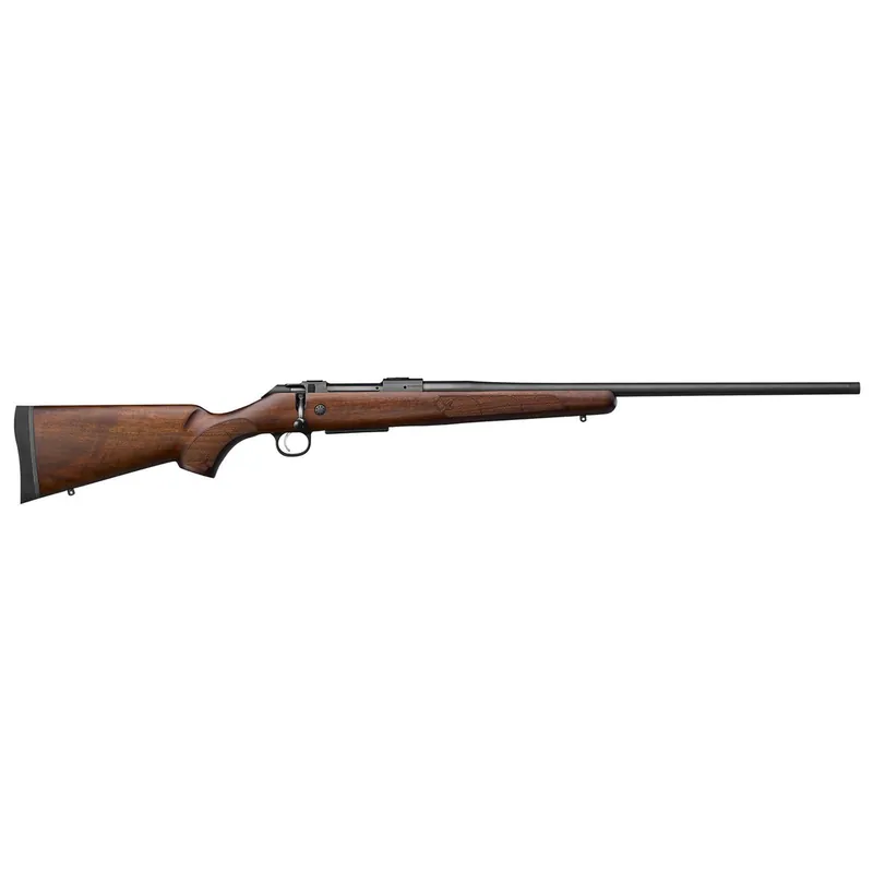 CZ-USA 07713 CZ 600 American ST2 6.5 Creedmoor 5+1 24" Threaded, Black Barrel/Rec, Walnut Stock, Adj. Trigger