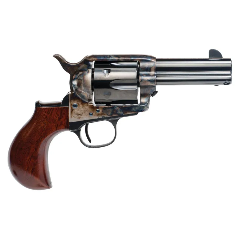 Cimarron CA346 Model P Thunder 45 Colt (Long Colt) 6 Shot 3.50" Blued Stainless Steel Barrel, Blued Cylinder, Color Case Hardened Steel Frame, Birdshead Walnut Grip, Exposed Hammer