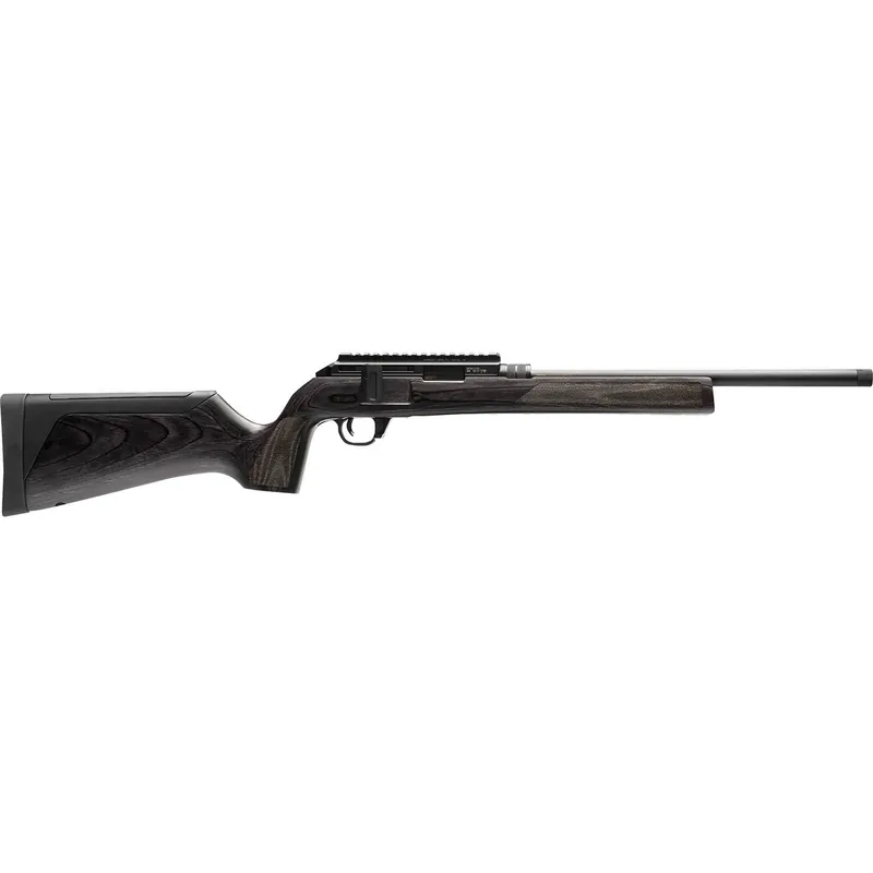 Hammerli Arms 5800300 Force B1 22 LR 10+1 16.10" Matte Black Steel Threaded Barrel, Picatinny Rail Black Steel Receiver, Adjustable All Weather Gray Wood Stock