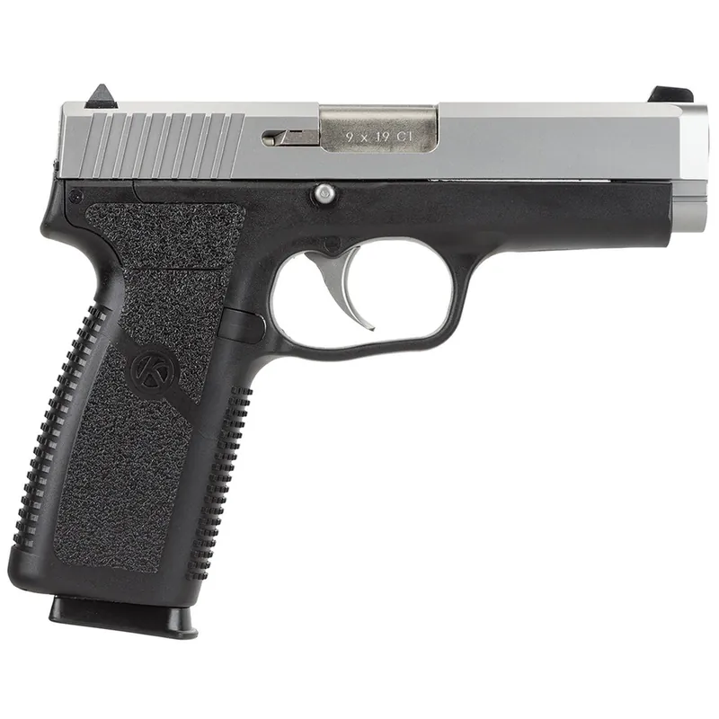 Kahr Arms CT9093 CT9 9mm Luger 8+1, 4" Stainless Steel Barrel, Matte Serrated Stainless Steel Slide, Black Polymer Frame, Black Textured Polymer Grip, No Safety, Right Hand