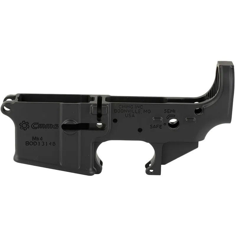 CMMG 55CA102AB Mk4 Lower Receiver Stripped, Armor Black Cerakote, Fits AR-15