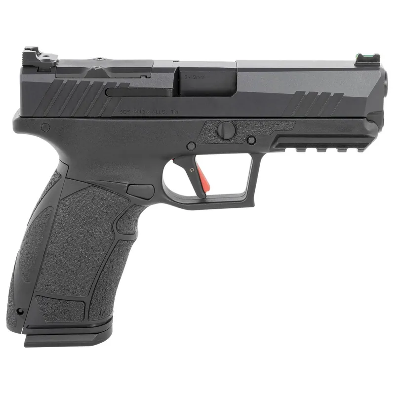 Tisas PX-9D PX-9 Gen3 Duty 9mm Luger Caliber with 4.11" Barrel, 20+1 or 18+1 Capacity, Overall Black Finish, Picatinny Rail Frame, Serrated/Optic Cut Cerakote Slide & Interchangeable Backstrap Grip