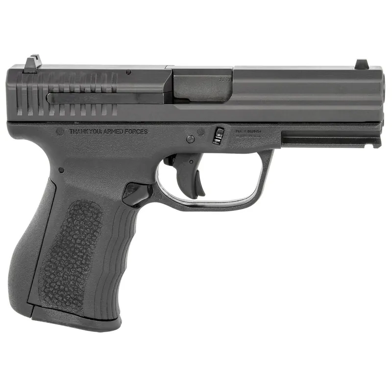 FMK G9C1G2BSS 9C1 G2 9mm Luger 14+1 4" Black Stainless Steel Barrel, Black Serrated Carbon Steel Slide, Black Polymer Frame w/Picatinny Rail, Black Backstrap Grip