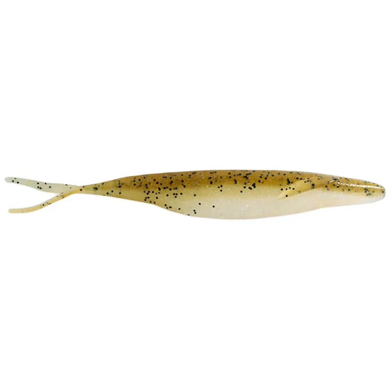 Deps Sakamata Shad Soft Jerkbait 2" 15 Pack Champagne Pepper/Neon Pearl