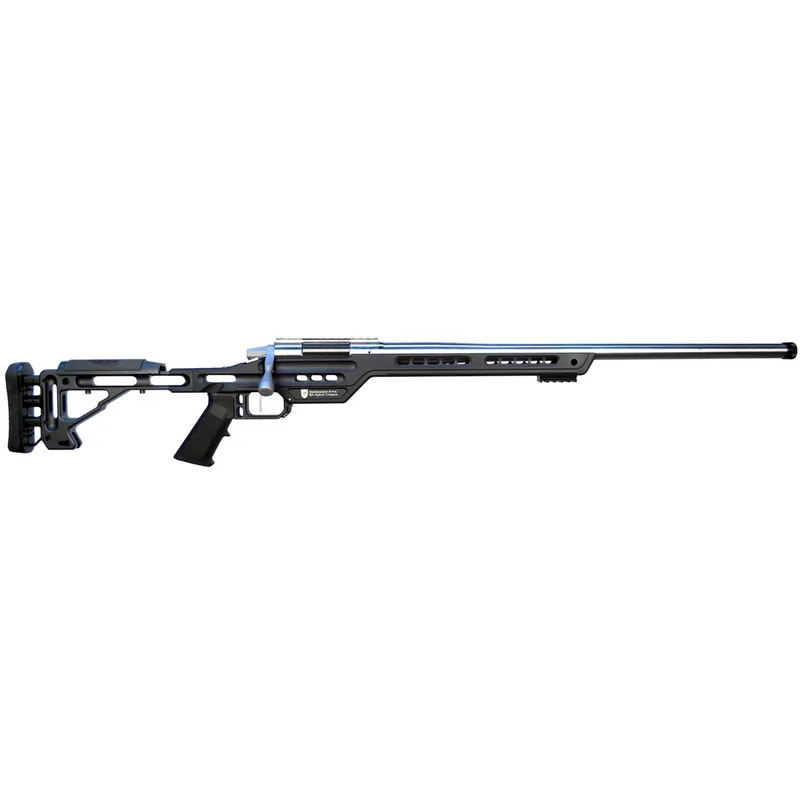 MasterPiece Arms 65CMPMRRHBLKPBA PMR 6.5 Creedmoor 10+1 24" Stainless Steel Polished Black Aluminum Black V-Bedded BA Hybrid Chassis Stock Right Hand