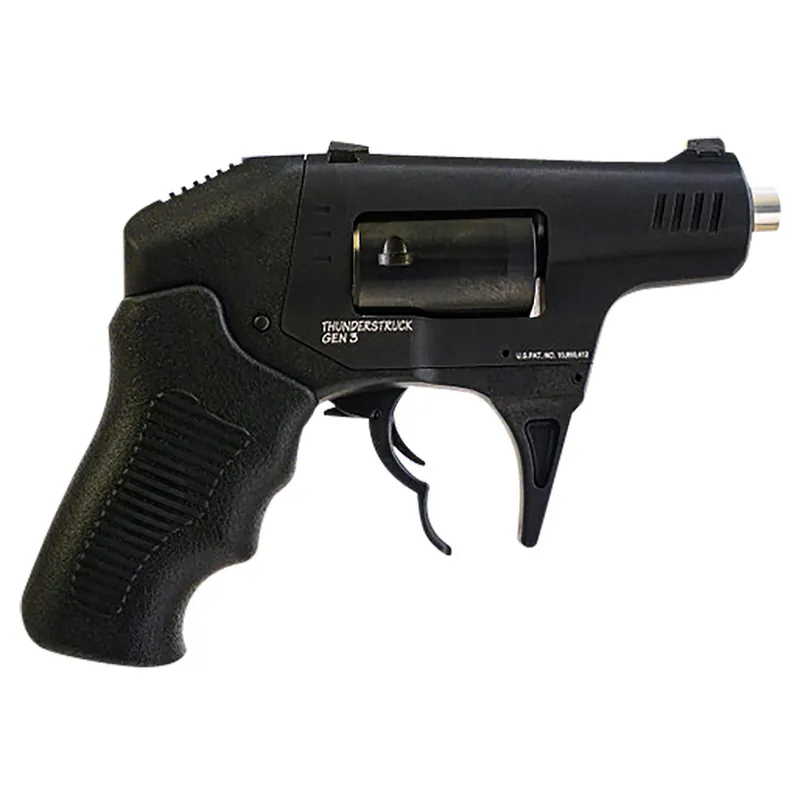 Standard Mfg S333GENIII Thunderstruck Gen III 22 WMR 8rd Shot 2.25" Black Double Barrel Black Hardcoat Anodized Aluminum Frame Black Cylinder Black Finger Grooved Polymer Grips