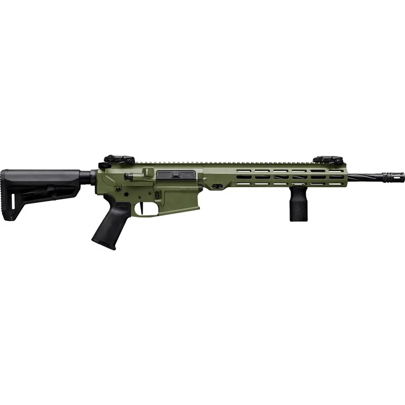 Maxim Defense MXM49684 MD10 L 308 Win 20+1 16" Fluted Barrel, Bazooka Green Cerakote Finish, M-LOK Handguard, Black Magpul Furniture, SL-K Stock, MVG Grip, MBUS Sights, Blackout Defense Flat Trigger