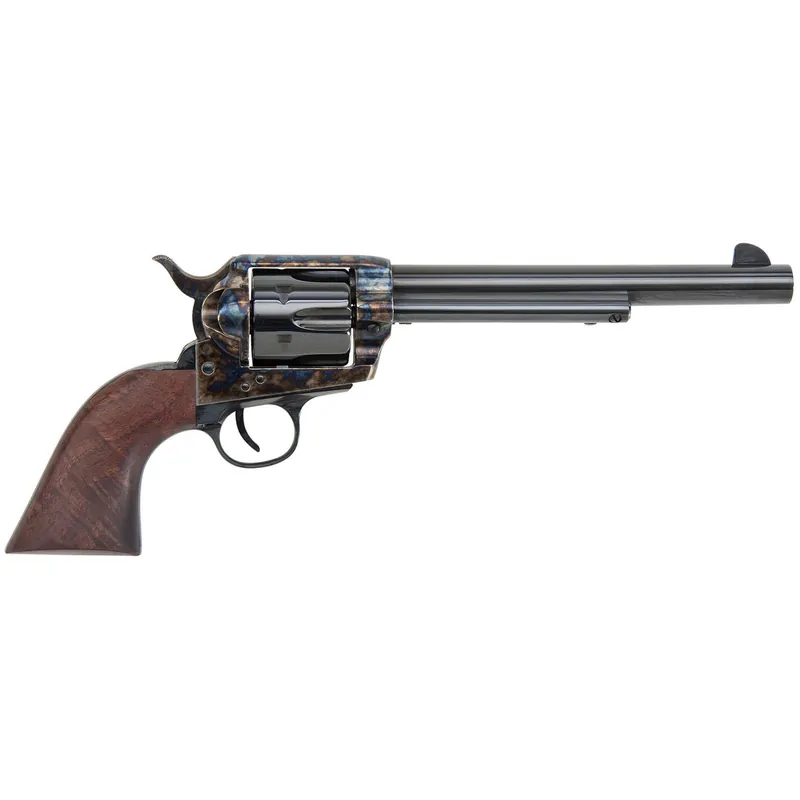 Traditions SAT73004 1873 45 Colt (LC) 6rd 7.50" Blued Cylinder/Barrel Color Case Hardened Steel Frame with Walnut Grips