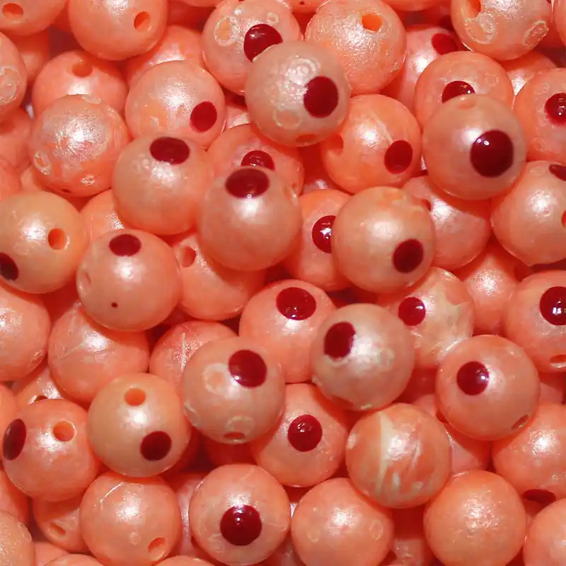 Trout Beads 8mm Cheese Pearl