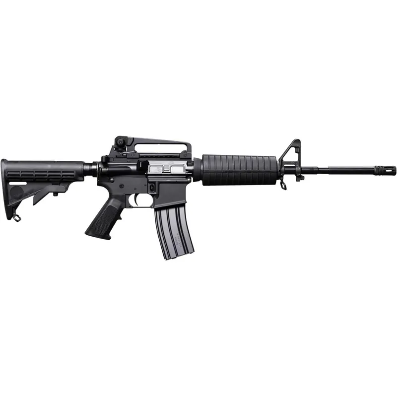 Bushmaster 0010004BLK M4 Patrolman‘s 5.56x45mm NATO 30+1 16" Salt Bath Nitride Threaded Barrel, Black A4 Flat Top Receiver, Black 6 Position Collapsible Stock w/M4 Black Polymer Grip, Right Hand