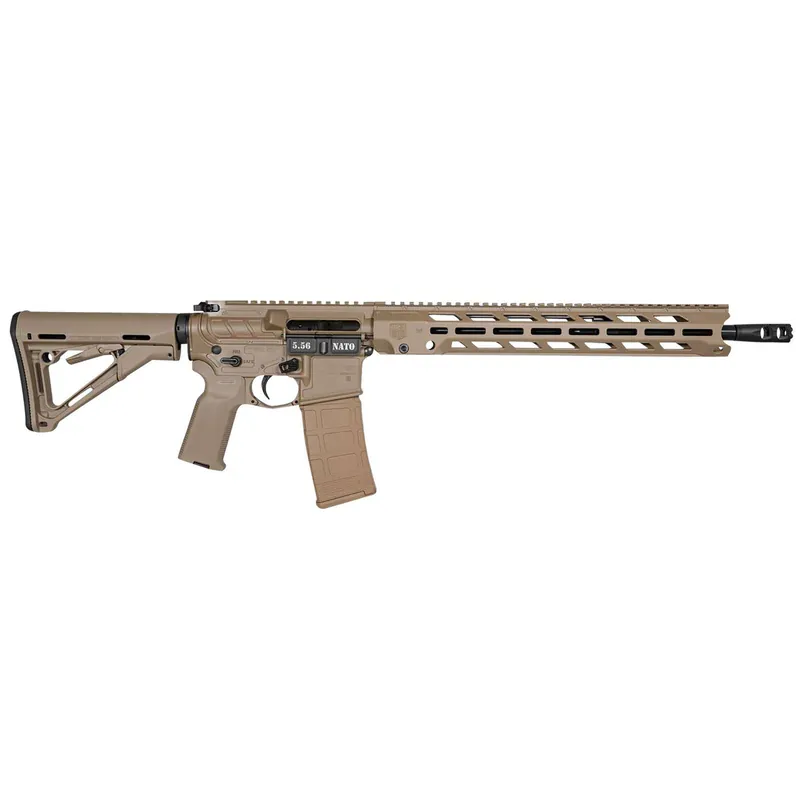 Diamondback DB1784K061 DB15 5.56x45mm NATO 30+1 16", FDE, 15" M-Lok Anti-Rotation Handguard, Magpul CTR Stock & K2 Grip, Obsidian Muzzle Brake, Ambi Safety