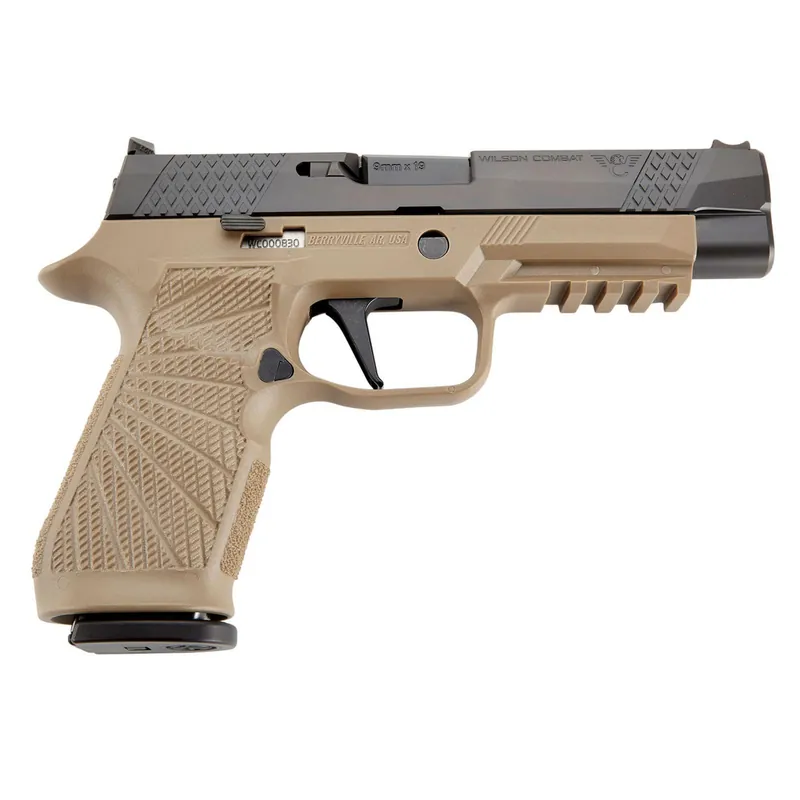 Wilson Combat SIGWCP320F9TATS P320 9mm Luger 4.70" 17+1 Tan Black DLC Stainless Steel Slide Tan Polymer Grip