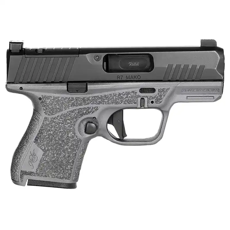 Kimber Mfg.,inc 3800023 R7 Mako OR Bundle 9mm 10+1 3.37" FNC Stainless Steel Slide Molded Stippling Gray