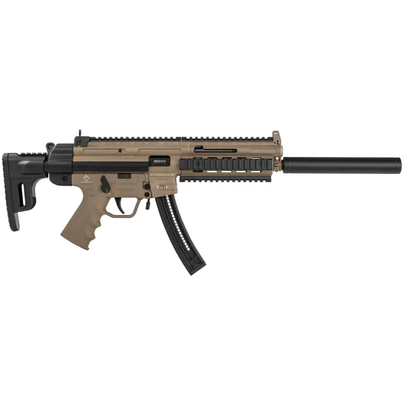 GSG GSG215GERGGSG1622T GSG-16 Full Size 22 LR 22+1 16.25" Black Tan Polymer Receiver Black Collapsible w/Storage Compartment Stock Right Hand