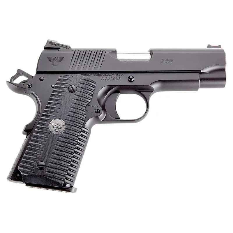 Wilson Combat ACPCP9 ACP Compact SAO 9mm Luger 4" 8+1 Black Armor-Tuff Carbon Steel Black G10 Eagle Claw Grip