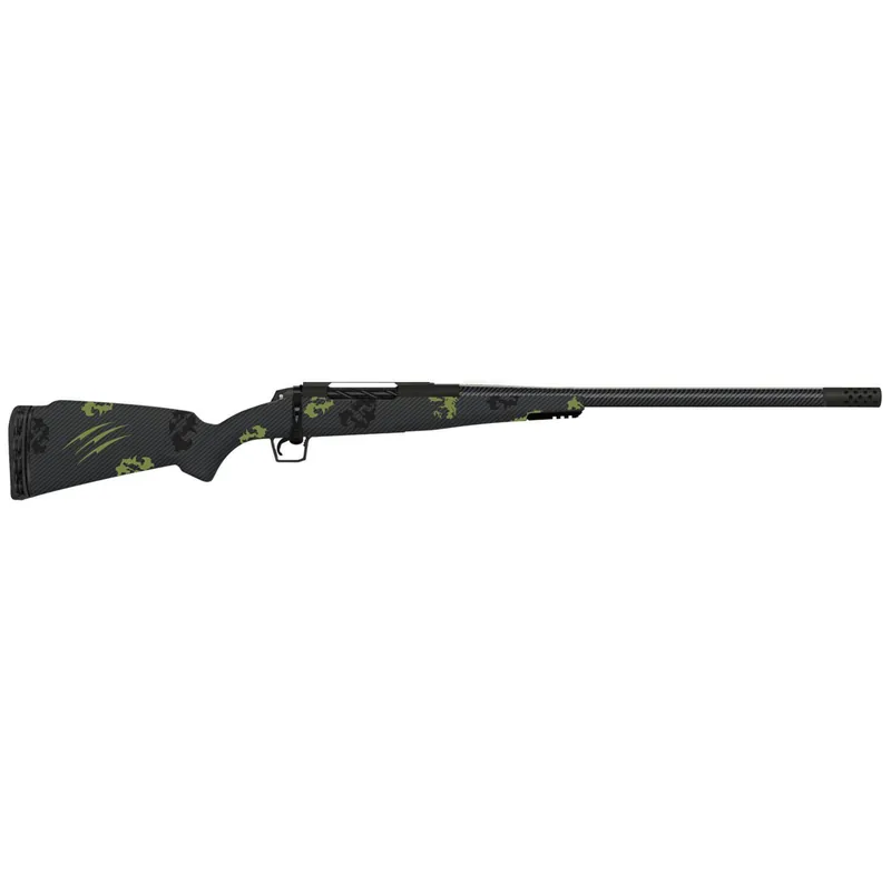 Fierce Firearms TROG308WIN22BF CT Rogue 308 Win 4+1 22" Carbon Fiber Barrel, Black Cerakote Titanium Rec, Forest Camo Rogue Stock