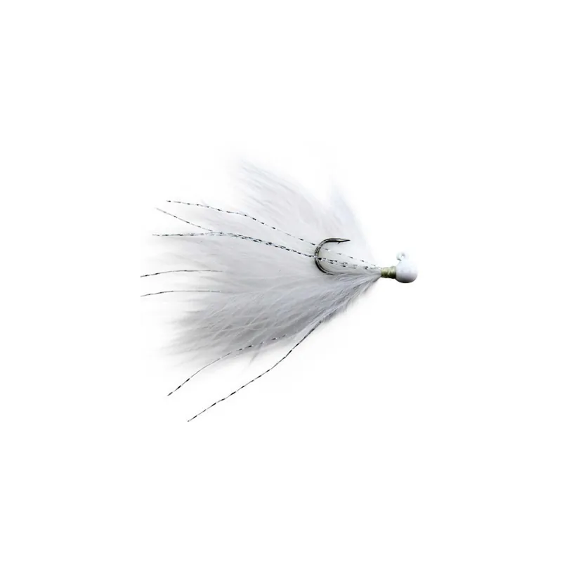 Voodoo Custom Tackle Marabou Jig White 1/64oz