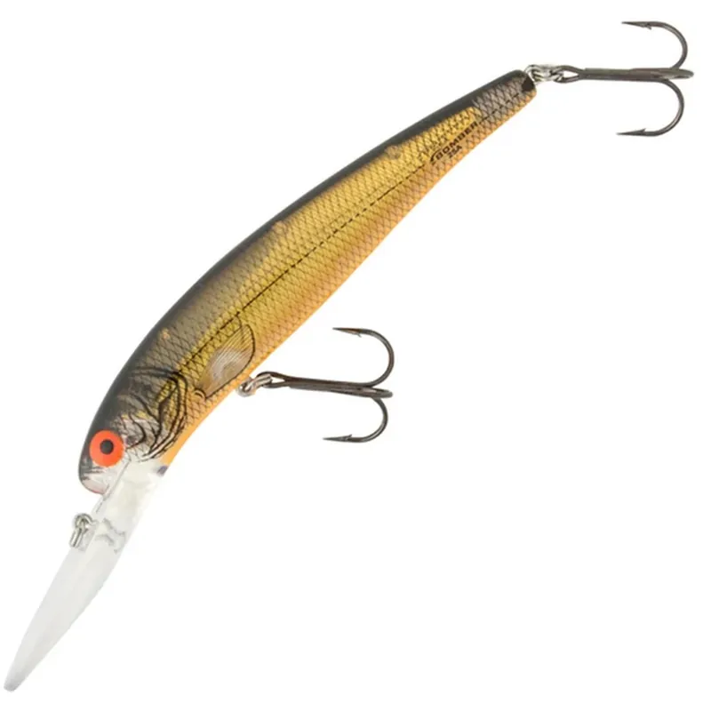 Bomber Deep Long A Minnow 25A Jerkbait/Trolling Hard Minnow Chartreuse Flash Black Orange