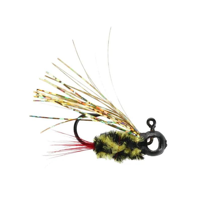 Leland‘s Lures Crappie Magnet Eye Hole Bream Boss Jig Bumblebee 1/32 oz.