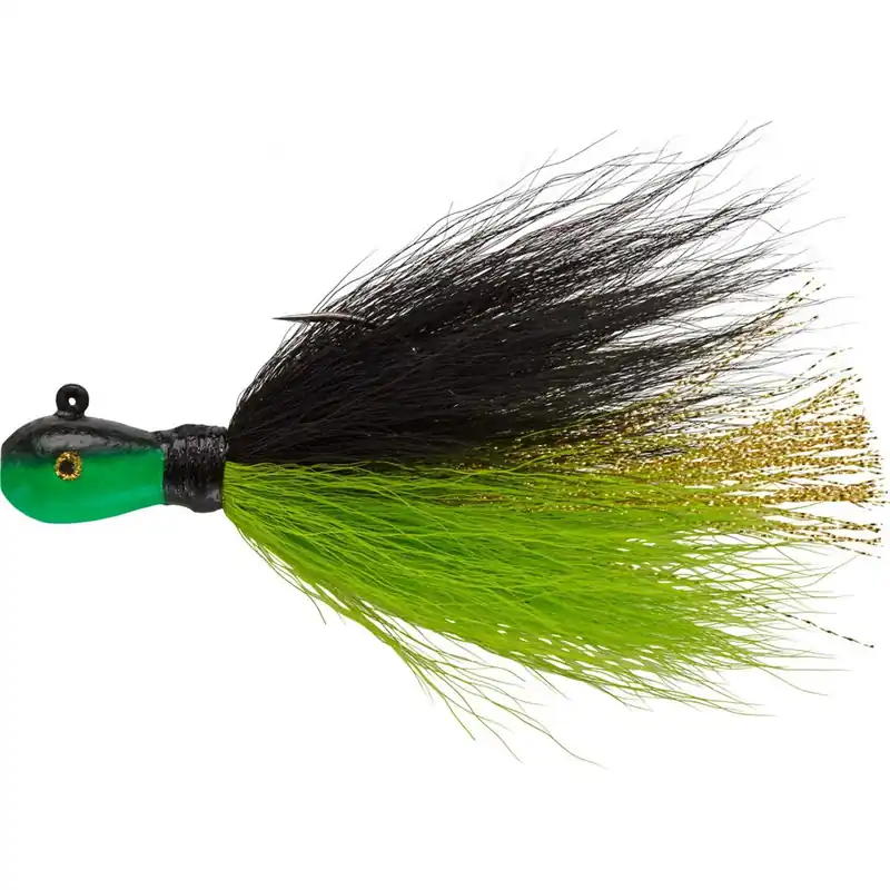 Mepps Bucktail Jig 1/8oz Black Chartreuse