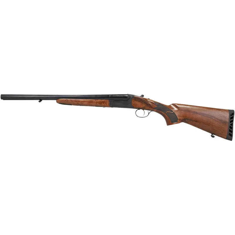 Iver Johnson Arms IJ800-20 IJ800 12 Gauge Break Open 3" 2 Shot 20" Black Side By Side Barrel, Black Steel Receiver, Fixed Walnut Wood Stock, Ambidextrous