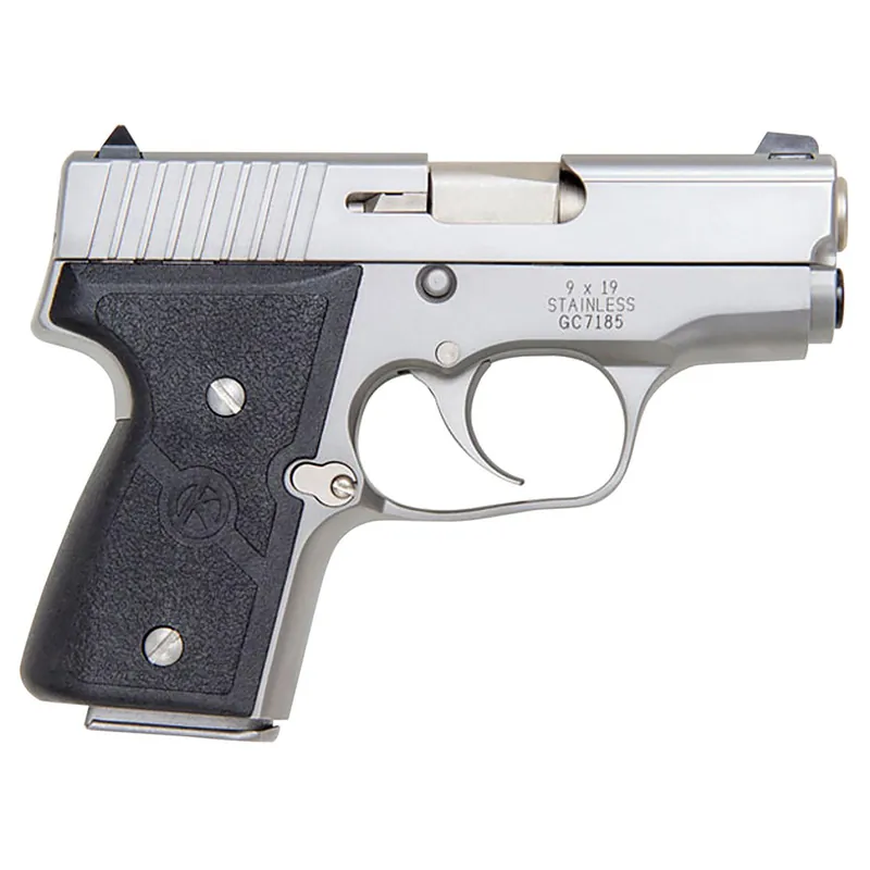Kahr Arms M9093A MK *CA Compliant 9mm Luger Caliber with 3" Barrel, 6+1 or 7+1 Capacity, Overall Matte Stainless Steel Finish, Serrated Slide & Textured Wraparound Black Nylon Grip