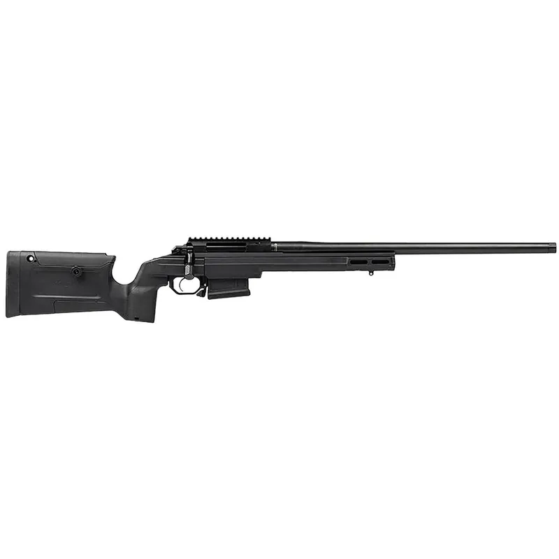 Aero Precision APBR01030002 SOLUS Bravo 6.5 Creedmoor 5+1 22" Threaded Sendero Profile, Black, Fully Adjustable KRG Bravo Chassis, Single Stage Trigger, Scope Mount