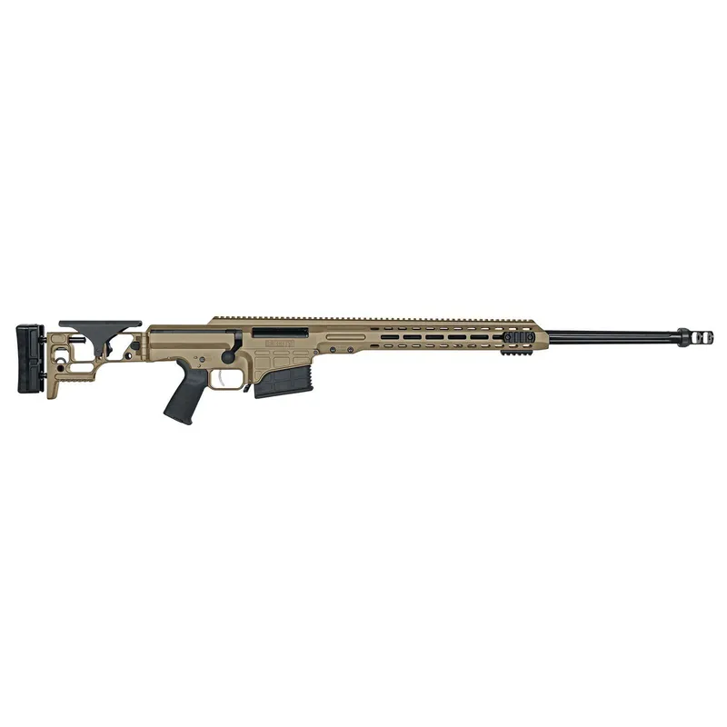 Barrett 18488 MRAD 300 Win Mag 24" 10+1 Flat Dark Earth Cerakote Flat Dark Earth Folding with Adjustable LOP Stock Black Polymer Grip Right Hand
