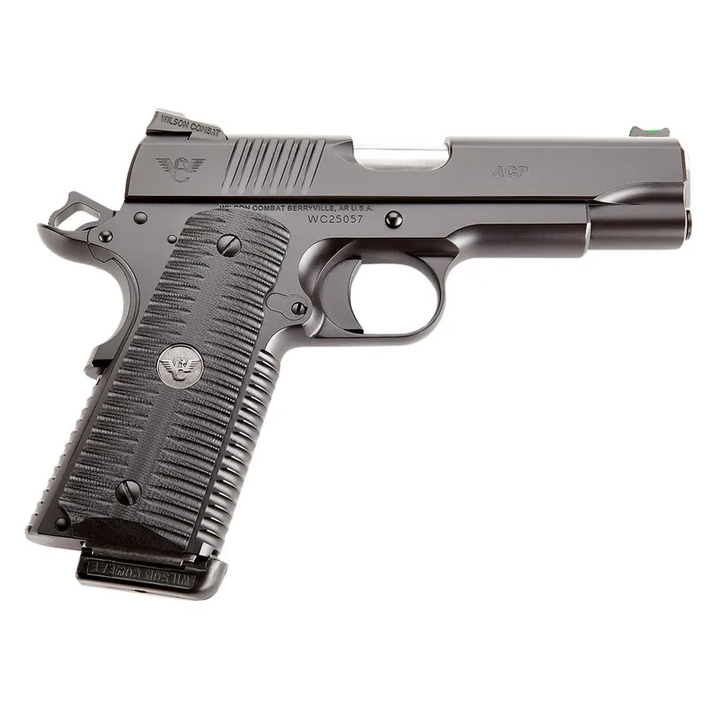 Wilson Combat ACPCOM9 ACP Commander 9mm Luger 10+1 4.25" Stainless Match Grade Barrel, Black Serrated Carbon Steel Slide, Black Armor-Tuff Carbon Steel Frame w/Beavertail, Black G10 Eagle Claw Grip