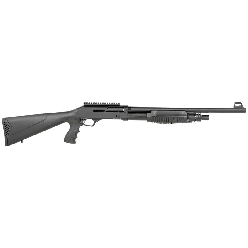 SDS Imports DSF12 Duo-Sys Force 12 Gauge Pump/Semi-Auto Hybrid 3" 5+1 19" Barrel, Black Steel Receiver, Synthetic Fixed Stock w/Pistol Grip Includes 3 Chokes