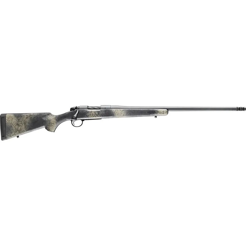 Bergara Rifles B14S522SP B-14 Wilderness Ridge SP 6.5 Creedmoor 4+1 18" Threaded, Sniper Gray Cerakote Barrel/Rec, SoftTouch Woodland Camo Synthetic Stock, Omni Muzzle Brake
