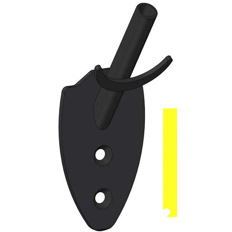 Skull Hooker HS SKH-FWM-BLK FLUSH WALL MOUNT - BLACK