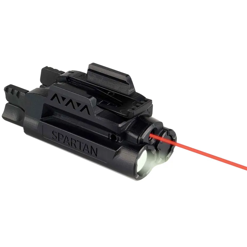 LaserMax Spartan Weapon Light Mint Green LED with Red Laser Sight Picatinny-Style Rail Mount Matte