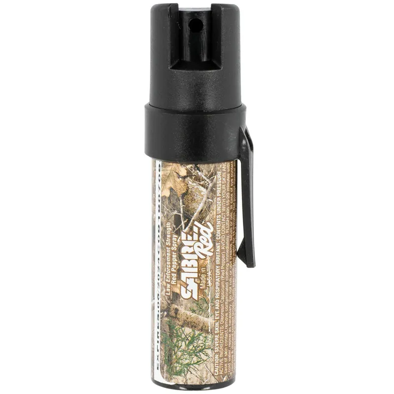 Sabre P22Camo02 Camo Pepper Spray 10 Ft Range With Pocket Clip
