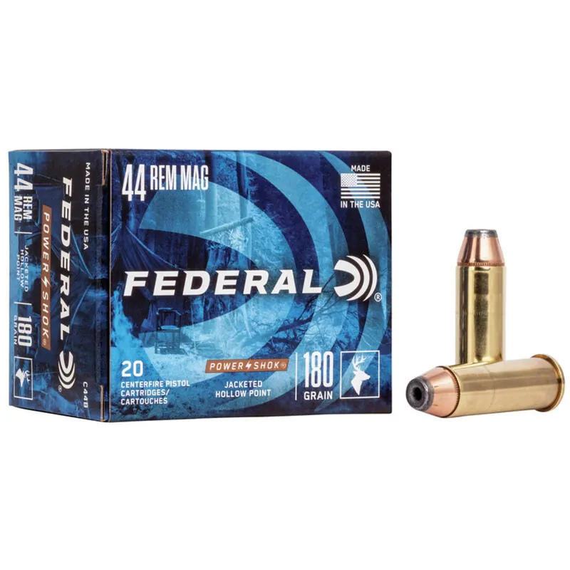 Federal Power-Shok .44 Mag 180GR JHP 20 Rounds