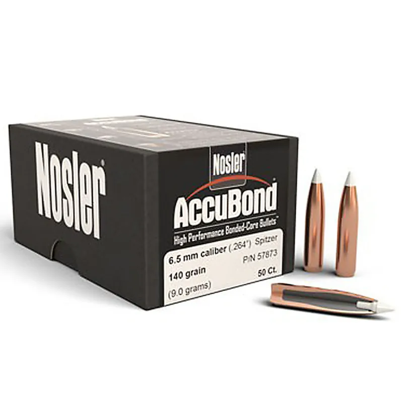 NOSLER 57873 6.5MM 140GR ACCUBOND 50 CT.