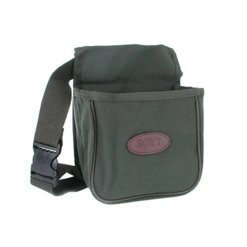 Boyt Divided Shotgun Shell Pouch with Belt Canvas Green