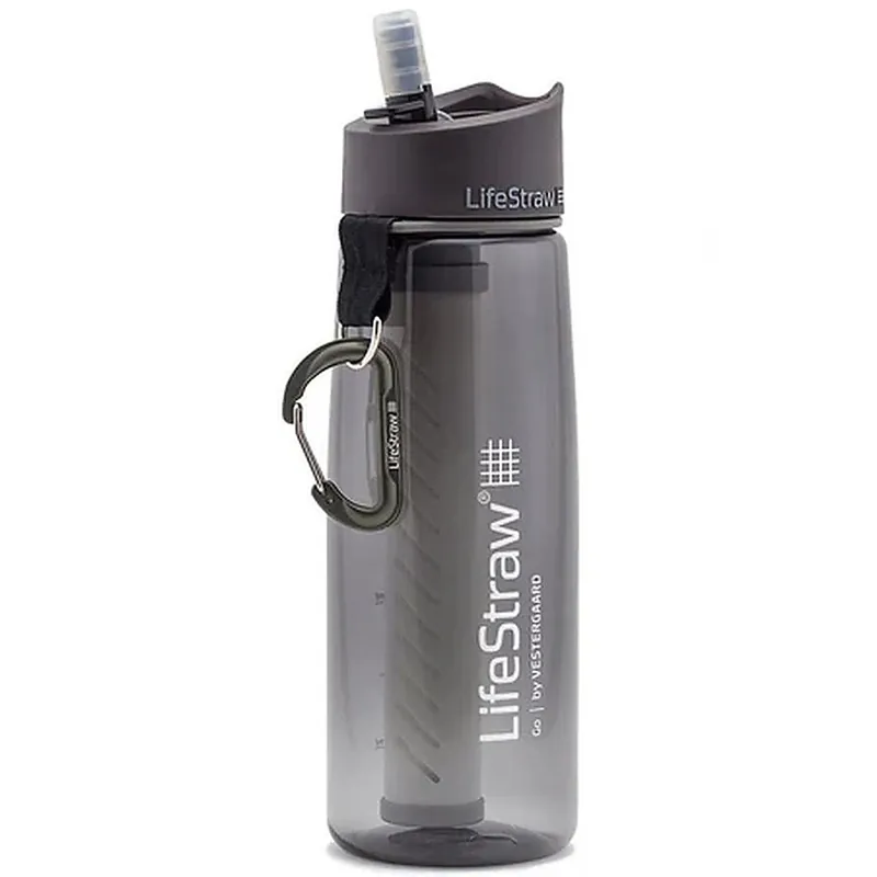 Lifestraw Go 22Oz Water Filter Bottle, Grey